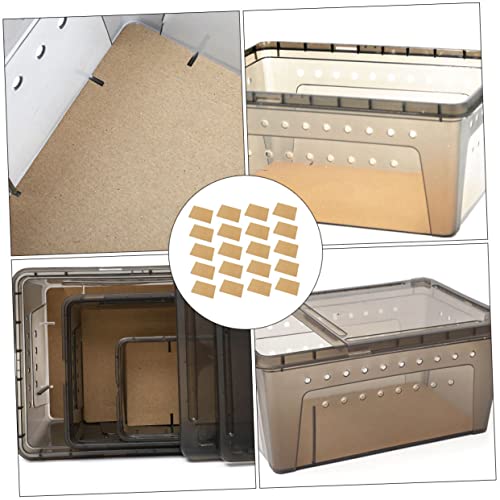 Toyvian 50 Sheets Reptiles Breeding Box Paper Mat Kraft Paper Liner for Reptile Habitat for Snakes Lizards and Turtles