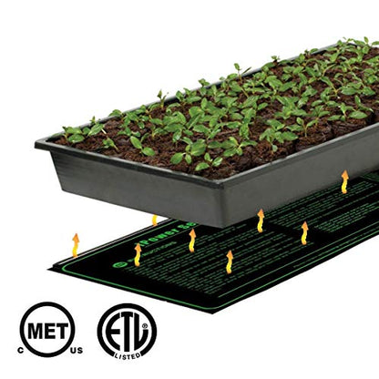 iPower 48" x 20" Waterproof Durable Seedling Heat Mat with Controller Warm Hydroponic Plant for Indoor Gardening Germination Starting, 2 Pack - size: 48" x 20", style: 2 Pack with Controller