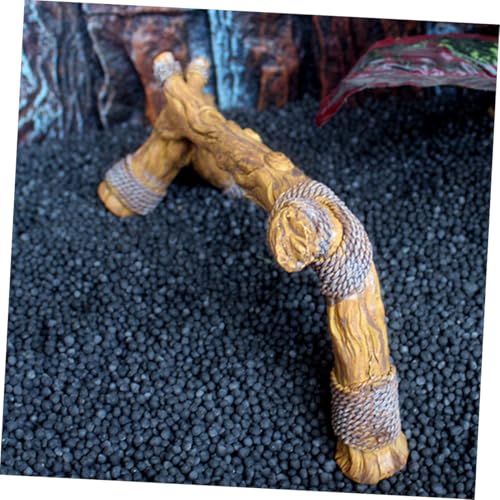 UPKOCH Driftwood Branch for Reptiles Realistic Climbing Decor for Terrariums Snake Habitat and Aquariums for Bearded Dragons Geckos and Chameleons Natural Aesthetic