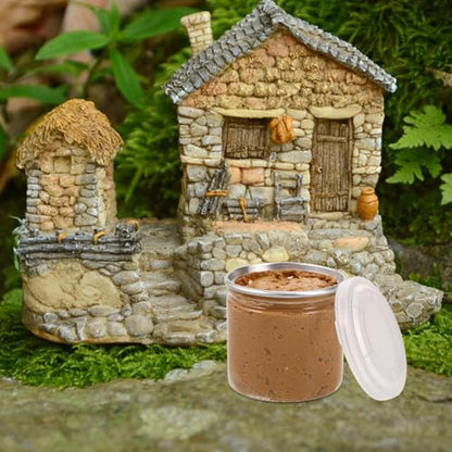 VILLCASE Terrain Shaping Clay Outdoor Dirt Mixture Landscape Foundation Material Terrain Basing Material Ground Cover Material Landscape Base Material Tiny Landscape Clay Mud Light Brown