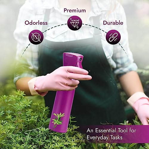 VIGOR PATH Continuous Spray Bottle for Hair – Fine Mist Mister for Hairstyling, Cleaning, Plants, Pets, Barbers, Salons, and Essential Oil Applications (300ml/10 oz) Light Purple - color: Light Purple - 10oz