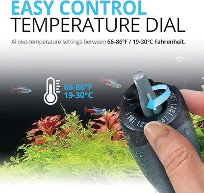 Fluval M 100-Watt Submersible Aquarium Heater – Compact, High-Performance, Reliable Heating For Fresh & Saltwater Tanks - size: M100