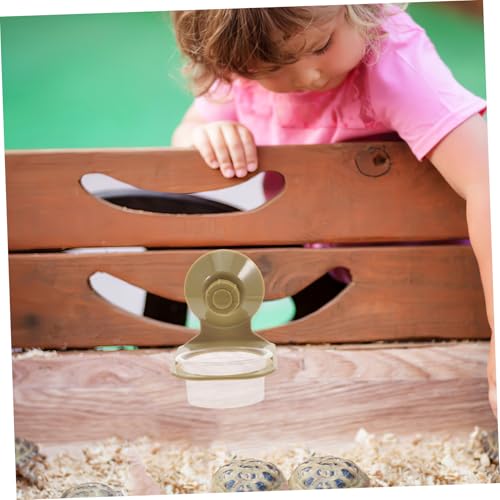 BESPORTBLE Tortoise Food Bowl Turtle Feeder Plate for Terrarium Reptile Dish Suction Cup for Geckos Chameleons