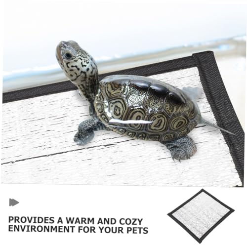 BESPORTBLE Heating Mat for Reptiles and Small Animals 12 x 18 Waterproof PET Heating Pad Reflective Film for Turtles Frogs and Other Crawling Pets - size: 16.00X16.00X0.10CM