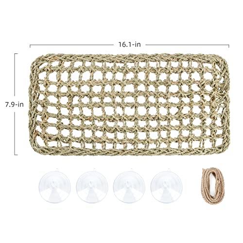 Niteangel Bearded Dragon Hammock Reptile Lounger for Chameleon, Lizards, Gecko, Snakes, Lguana Reptiles, Tortoises (Rectangle 16'' x 8'') - size: Rectangle 16'' x 8''