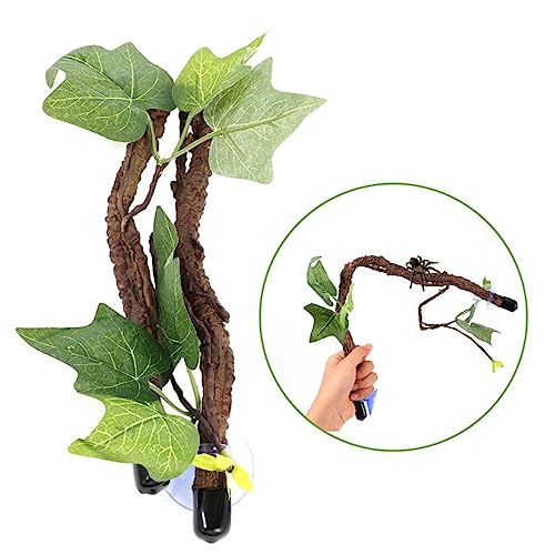 Climbing Vine Small Pet Suction Cup Branch Climbing Vine with Suction Cup Branch for Lizards Reptiles