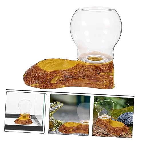 BESPORTBLE Resin Crawler Waterer Automatic Turtle Fountain Heating Pad Reptile Decor Watering System for Tortoise Lizard