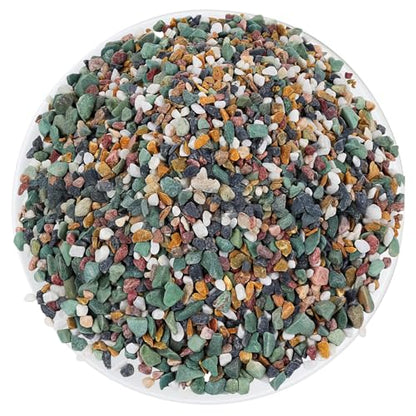 2LBS Horticultural Succulent Rocks Bonsai Mix Succulent Potting Mix Lava Rocks Cactus Soil Potting Mix Amendment - color: Mix Pebbles