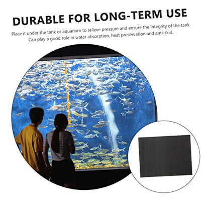 Aquarium Bottom Mat Kit Terrarium Cages Tank Pad Turtle Tank Fish Tanks Gecko Snake Crested Betta Fish Tank Pond Pump Reptile Substrate Fish Tank Gravel Enclosure Black Cotton - size: 60.00X40.00X0.60CM