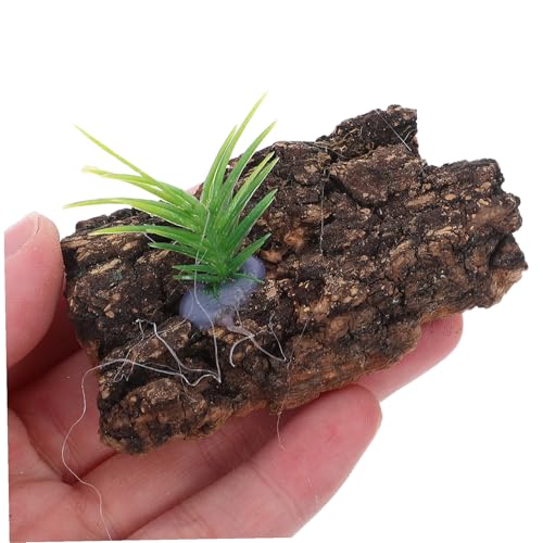 20pcs Natural Cork Bark Reptile Tank Decor Tree Bark Hide for Terrarium Background Climbing Habitat Aquarium Accessory for Lizards Snakes Turtles