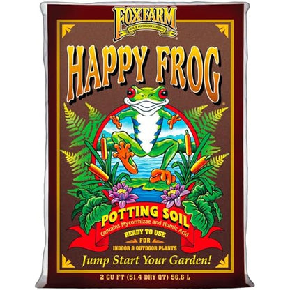 FoxFarm Happy Frog 2cu ft Potting Soil + Bush Doctor Coco Loco 2cu ft Potting Soil Bundle - for Gardening Plants and Healthy Growth