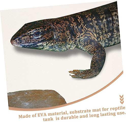 MERRYHAPY Eva Reptile Carpet for Tortoises Lizards and Snakes Soft and Durable Bedding Mat Easy Clean Non-Slip Terrarium Liner for Reptile Habitat - color: White