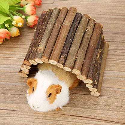Hamster Bridge Rat Ladder Wooden Bridge Toy for Small Animals, Reptile Wooden Bridge Hamster Toys Wood Bendable Ladder Rat Rodents Bridge Small Pet Chew Toy