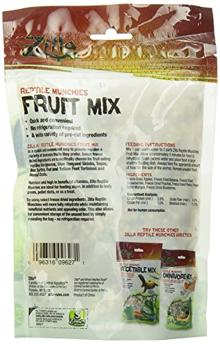 Zilla Reptile Munchies Fruit Mix 2.5 Ounce (3 Pack)