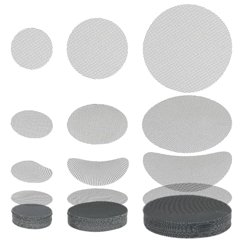 150 Mesh for Plant Plant Hole Mesh Pads Drainage Screen Plastic Round Flower Hole MeshScreen Cover Pad 2 3 4 Inch Assorted SizesMesh Preventing Soil Leakage