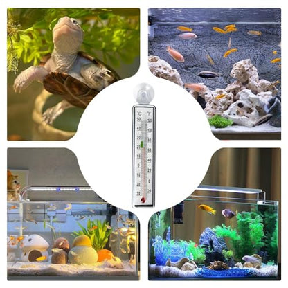Fish Aquarium Temperature Gauge,Aquarium Supplies - Betta Tank Temperature Monitor,for Keepers Hobbyists Beginners Aquarists Pet Parents Home Office Study