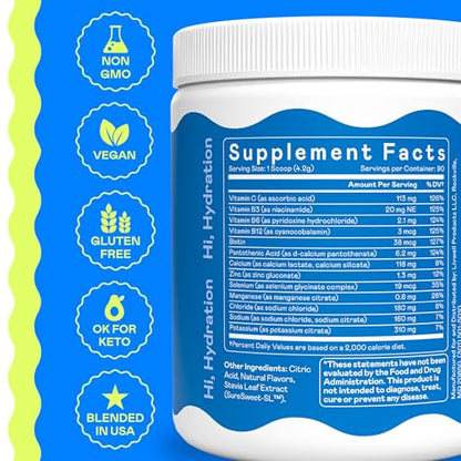 Hi-Lyte Electrolyte Powder, Daily Hydration Supplement Drink Mix, 90 Servings | Sugar-Free, 0 Calories, 0 Carbs | No Maltodextrin. Gluten-Free | Supports Keto | Light Refreshing Flavor (Pink Lemonade) - style: Pink Lemonade - 90 Servings