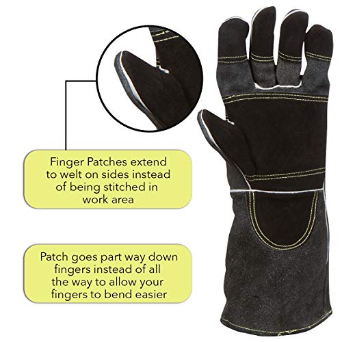 Suse's Kinder Protective Gloves, Professional Animal Handling for Dog Cat, Falconry Parrot - size: Medium