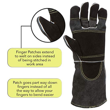 Suse's Kinder Protective Gloves, Professional Animal Handling for Dog Cat, Falconry Parrot - size: Medium