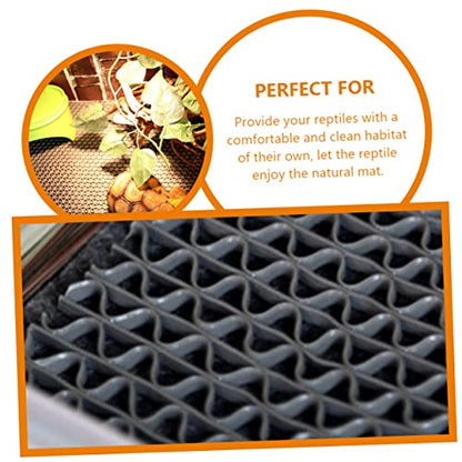 HANABASS Reptile Accessories Tortoise Cage Mat Gecko Tank Liner Washable Reptile Carpet Pad - color: Light Grey