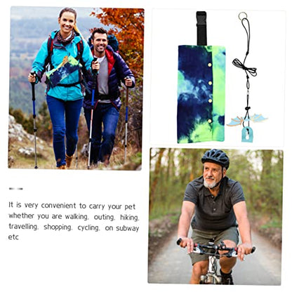 Healifty Adjustable Reptile Carrier Bag with Sling Strap Portable Canvas Pet Carrier for Bearded Dragon Lizard Outdoor Travel Walking Hiking