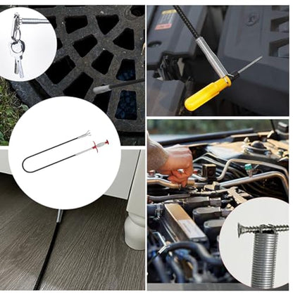 Drain Snake for Hair Clogs, 76 Inch Plumbing Auger Tool with Hook, Sink Snake Drain Clog Remover for Tub Pipes - style: 76"