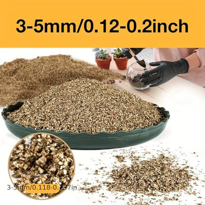 1lbs/2lbs Horticultural Vermiculite Bulk,Organic Vermiculite for Plants,Hydroponics, Terrariums, Orchids, Mushroom Or Reptile Habitats (1lb) - size: 1lb