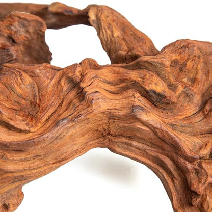 2pcs emours Natural Mopani Wood Fish Tank Decor Aquarium Driftwood Terrarium Wood, 11-16 in - size: Medium (12–16 in / 30–40 cm)