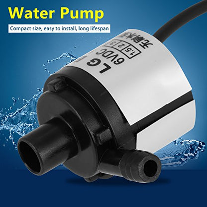 Haofy Mini Submersible Water Pump 30dB Quiet for Aquarium Fish Tank 2.5m Lift Head with 5W Brushless Motor for Small Hydroponics System and Office Fountain