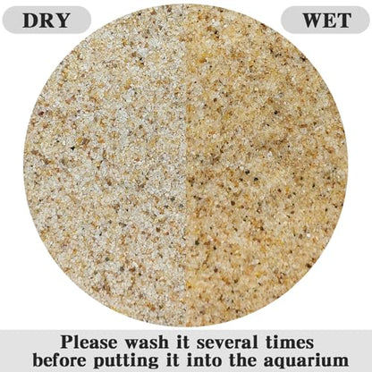 FANTIAN 20 lbs Aquarium Silica Sand. 0.4-0.8 mm Mini Gravel Substrate for Fish Tank, Plants Potted, Fire Pits, Candle, Vase Filler and Crafts - color: Beige, size: 20 LB