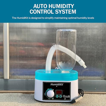 HumidiKit™ with Digital Hygrostat - Auto Humidifier with 1L Water Bottle - Humidity Controller for All Types of Eggs - Automatic Humidity System Compatible with Most Incubators