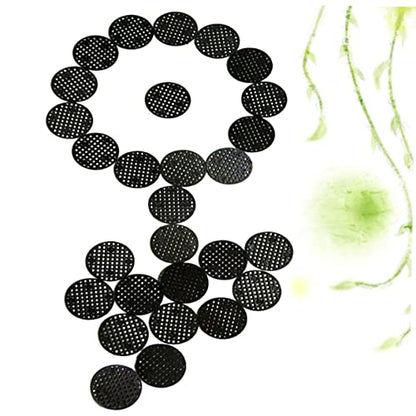 BESPORTBLE 100pcs Flower Pot Mesh Pad Diameter Anti-Corrosion Grid Mat for Breathable Bottom Drainage Net for Indoor and Outdoor Plant Growth