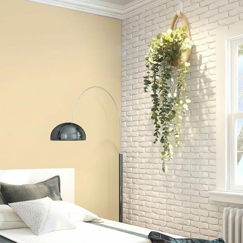 Fake Hanging Plant Decor Indoor, Eucalyptus Artificial Faux Plants in Wall Woven Planters, Jute Hanger with Black Pot Soft Green 1PCS 23Inch Long - size: Jute Hanger-1PCS