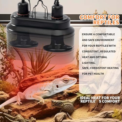 50W Reptile Heat Lamp(2 Packs)-Ceramic Heat Emitter for Reptiles Amphibian Pet Brooders Chicken Incubation, and Terrariums Turtle Lizard Bearded Dragon Snake E26 - size: 50 Watts
