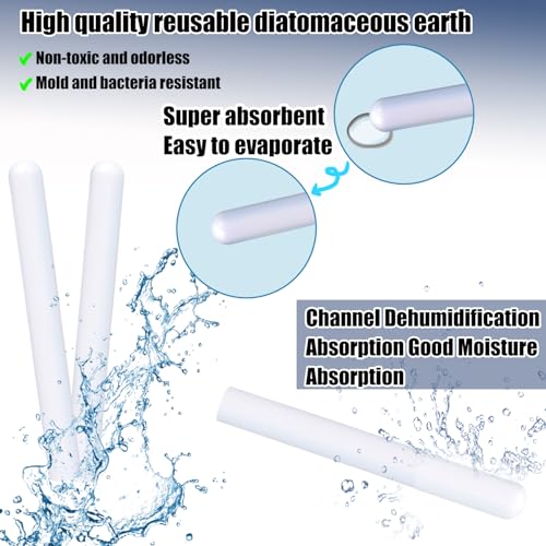 Heating Stick Heater Heating USB Space Heater Stick Pad with 2 Pcs Drying Stick, Stick Quick Heating With automatic temperature control indicator light,115°F Fast Heating,Water Absorption Dry Rod - color: white+blue