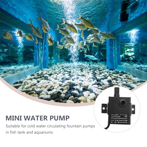 Mini Brushless Dc Submersible Water Pump 5v 2-meter Lift for Aquarium Fish Tank and Pet Drinking Fountain, Compact Cooling Circulation Pump for Hydroponic and Small Fountain