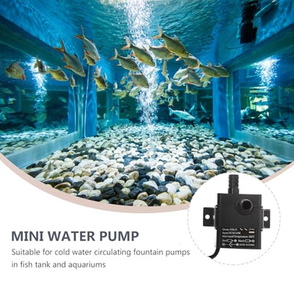 Mini Brushless Dc Submersible Water Pump 5v 2-meter Lift for Aquarium Fish Tank and Pet Drinking Fountain, Compact Cooling Circulation Pump for Hydroponic and Small Fountain