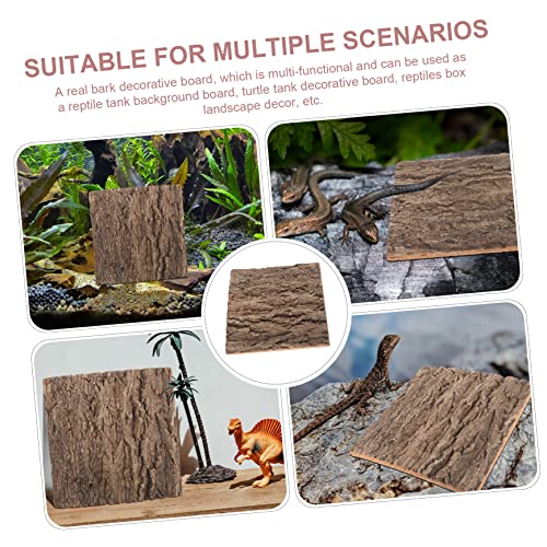 Cork Bark Background for Reptile Terrarium Natural Tree Bark Habitat Decor for Lizards and Turtles Climbing Mat Aquarium Aesthetics and Environment