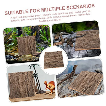 Cork Bark Background for Reptile Terrarium Natural Tree Bark Habitat Decor for Lizards and Turtles Climbing Mat Aquarium Aesthetics and Environment