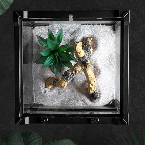 Reptile Branches - 12 Inch Terrarium Climbing Wood, Natural Lizard Tank Ornament, Textured Snake Habitat Decor | Secure Habitat Furnishing, Reptile Climbing Branch for Bearded Dragons Spiders Chameleo