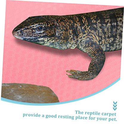 Leopard Gecko Tank Accessories Reptile Carpet for Substrate Washable Reptile Tank Bedding Terrarium Carpet Nonslip