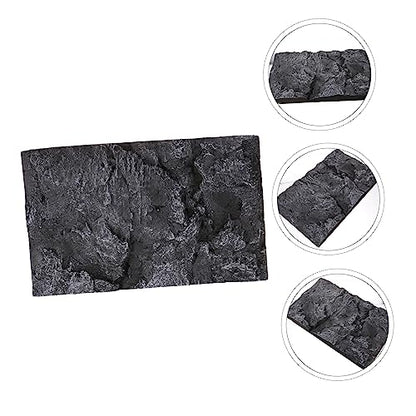 Mikikit 3D Reptile Tank Background Board Pu Material Turtle Habitat Decoration 17.7X11.8 Inch Aquarium Terrarium Wall Display - color: PU631