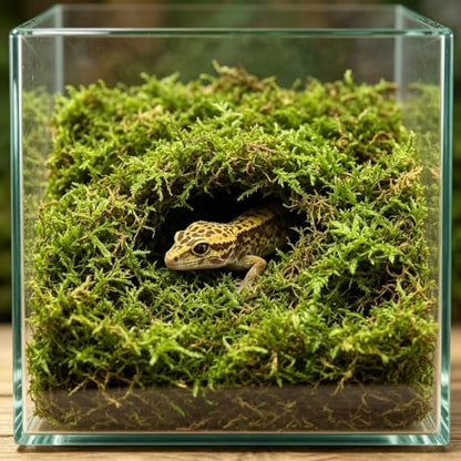 2026 New Sphagnum Moss for Reptiles - Terrarium Reptiles Moss Green Dried Peat Moss Habitat Bedding Moss for Snakes Turtle Frog Gecko and Other Reptiles Substrate (5, Ounces)