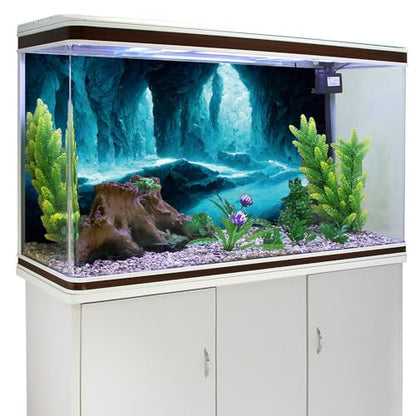 AWERT 24x16 inches Rock Cave Aquarium Background Rock Pillar Terrarium Background Cave Fish Tank Background - size: 24x16in/60x40cm