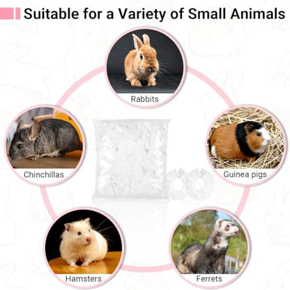100PCS Disposable Cage Liners for Trays Max 14x10x2in, Clear Plastic Rabbit Cage Accessories Liner Bag, Small Pet Supplies Stuff Litter Box Liner for Bunny Hamster Hedgehog Dog Cat Small Rabbit