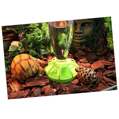 Happyyami Pet Drinking Fountain and Food Bowls for Cats and Dogs Detachable Abs Plastic Water Basin Spill Check Reptile Feeding Bowl