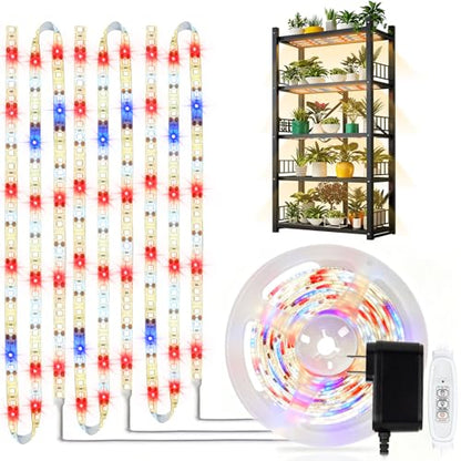 DBFAIRY Grow Strip Lights Plug-in LED Full Spectrum Plant Grow Light Strip | 3.28FT/ 120 LED,with Timer Dimmable