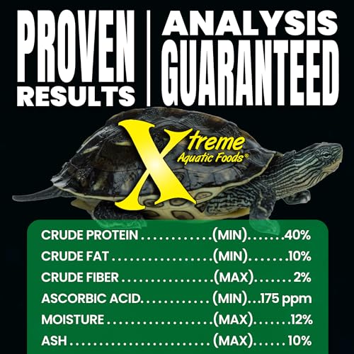 Xtreme Reptile 3mm Floating Sticks - Balanced Diet for Turtles, Newts, Frogs & Axolotls - Promotes Shell & Body Health, Zoo-Recommended Food Formula - USA Farm Grown (4oz) - size: 4 Ounce (Pack of 1)