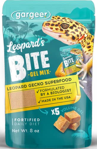 Gargeer Leopard Gecko Food 8oz. Complete Gel Diet for Both Juveniles and Adults. Proudly Made in The USA, Using Premium Ingredients, Fortified Gourmet Formula. - size: 8 Ounce (Pack of 1)