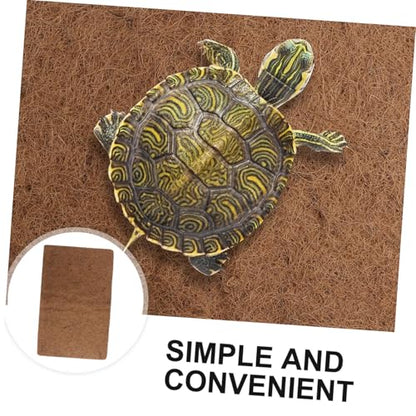 BESTonZON 3pcs Reptile Accessories Cozy Reptile Mat Cypress Mulch Bed Mat for Pet Tanks